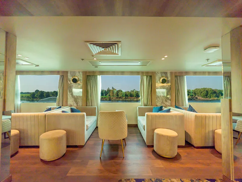 Lounge aboard the Royal Signature Nile Cruise Nile cruise